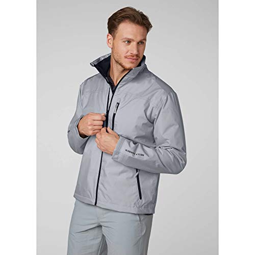 Miniatura 2 de Mens Helly Hansen Crew Midlayer Jacket, Gris Niebla, Xl
