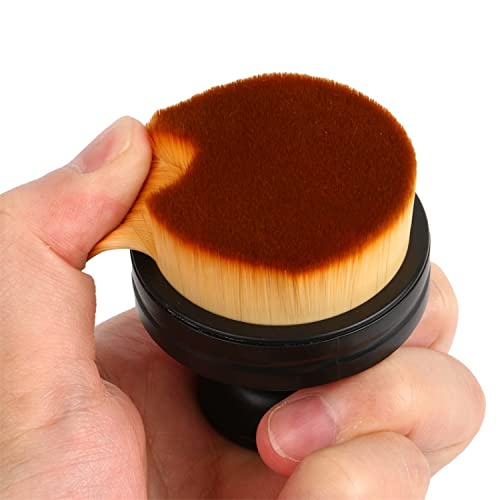 Round Ink Blending Tool Brush Soft Bristles with with Brush Storage Tray Holderfor DIY Scrapbooking Craft Art Painting Ink Handle Tool Blending Liquid Colors Cardmaking Gift Crafting Brush