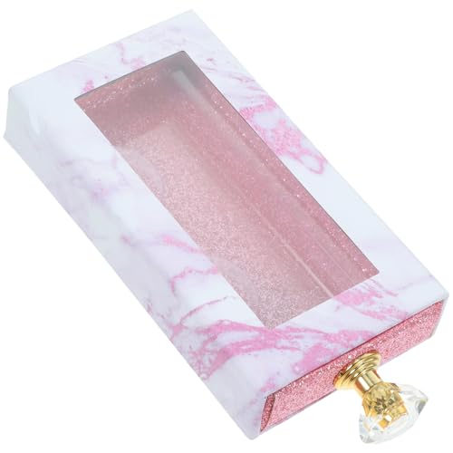 LALADEFIEE 箱 まつげボックス 人工まつげケース 透明窓付きつけまつげケース 透明な窓付き 人工まつげコンテナー 人工まつげ引き出しケース つけまつげ収納ケース 取っ手付きつけまつげ容器 カートン