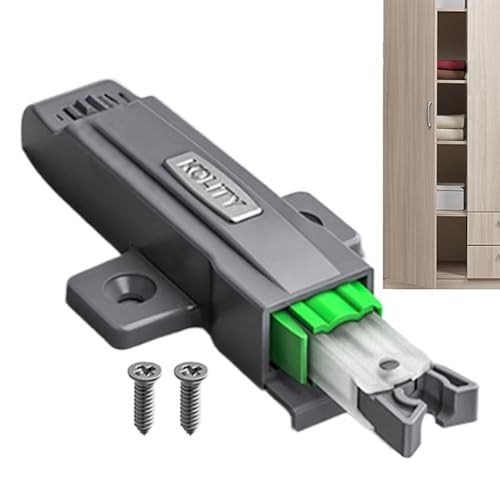 Loquet tactile d'armoire, serrure d'armoire pop-up automatique | Loquet à poussée de de porte robuste - Ferme-porte à verrouillage automatique rapide pour portes d'armoires, tiroirs et portes d
