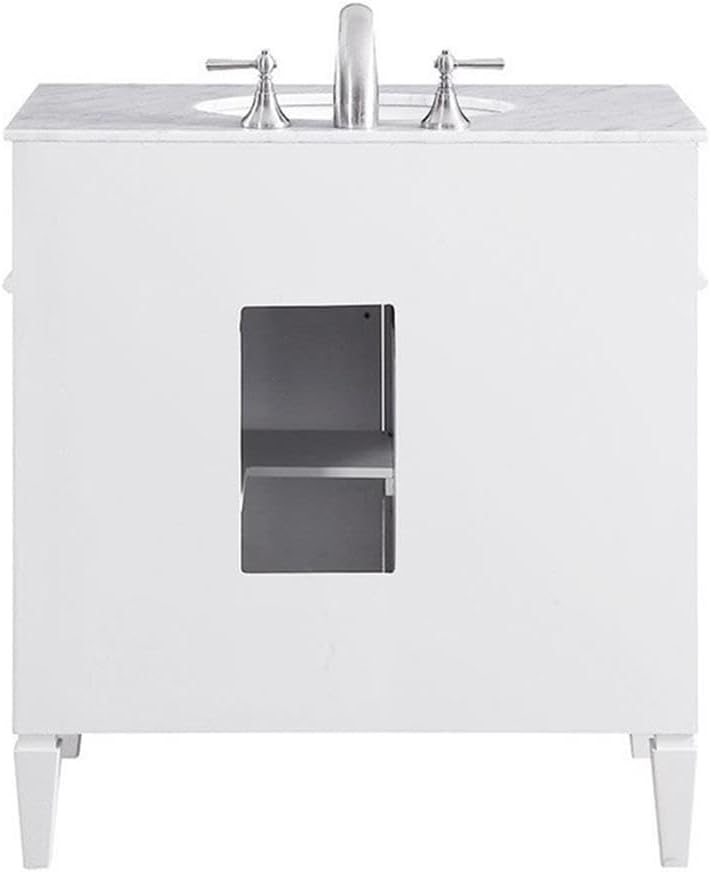 Elegant Decor VF-1024 Single Bathroom Vanity Set, 32", White
