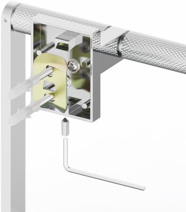 Miniatura 6 de Toallero de pared de níquel cepillado para baño, toallero de pared de acero inoxidable 304 resistente para toallas de mano para baño y cocina