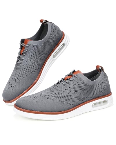 Mens Dress Shoes Casual Oxfords Shoes Knit Lightweight Breathable Business Work Shoes Walking Shoes Fashion Sneakers2
