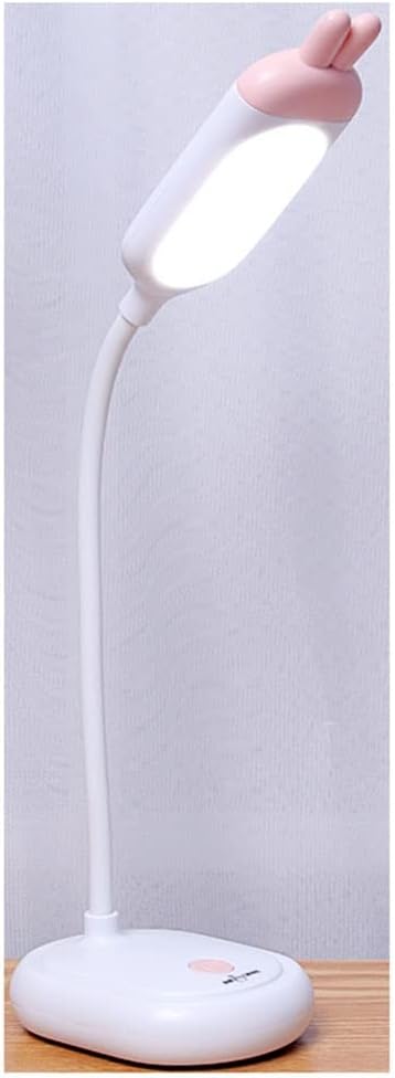YYDS Desk lamp Abs Eye Protection Desk Lamp Three-Stage Dimming Reading Lamp is Suitable for Bedroom Study (Size: 385 * 109 * 84mm) Desk Light (Color : White)