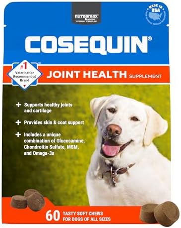 Nutramax Cosequin for Dogs Joint Health Supplement, Contains Gluc...