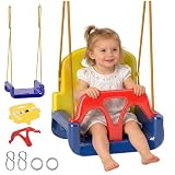 Outsunny Altalena per Neonati 3 in 1 9-36Mesi 42x33x120-180cm Multicolore...