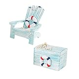 Mini chaise de plage en bois : les décorations sont un choix passionnant comme cadeau pour vos amis et votre famille amoureux de l'océan.