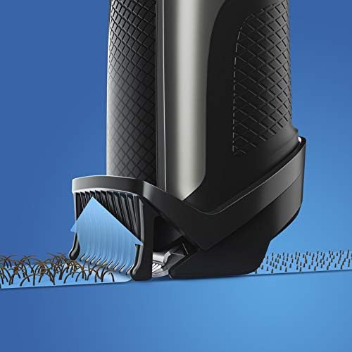 Philips Beard & Stubble Trimmer/Hair Clipper for Men, Series 5000, 40 Length Settings, Self-Sharpening Metal Blades, UK 3-Pin Plug - BT5502/13