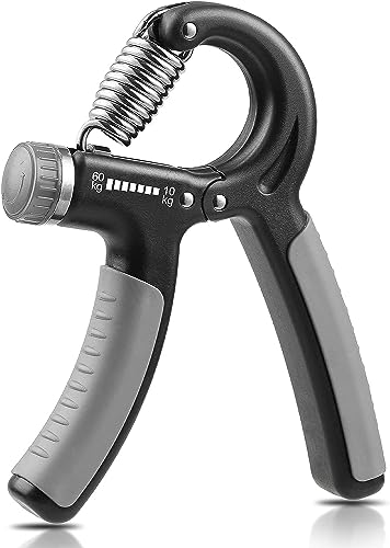 Grip Strength Trainer, Hand Grip Strengthener, Adjustable Resistance 22-88Lbs (10-40kg),