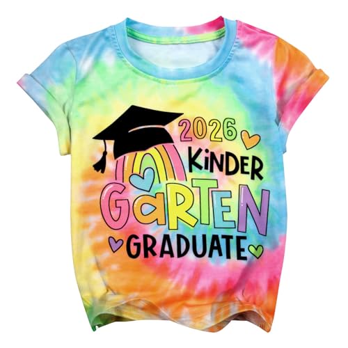 Image of Kindergarten Graduation Shirt for Girl: Last Day of School Shirt Kids 2026 Preschool Graduation Gift Tee Top
