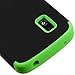 MYBAT LGE960HPCTUFFSO007NP Premium TUFF Case for LG Nexus 4 E960-1 Pack - Retail Packaging - Black/Electric Green
