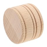 SWOOMEY Caja de Anillo de Madera Redonda Natural Caja Joyero Pequeña para Almacenamiento de Anillos y Joyas para Bodas y Propuestas Diseño Duradero y Elegante