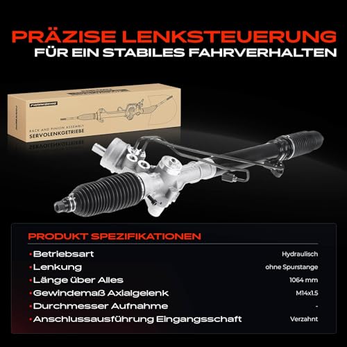 Frankberg Lenkgetriebe Servolenkgetriebe Hydraulisch für Linkslenker Kompatibel mit A6 4B2 C5 1.8L-4.2L 1997-2005 A6 Avant 4B C5 1.8L-4.2L 1997-2005 A6 Avant 4B5 C5 1.9L 1998-2001 Replace# 4B1422066F