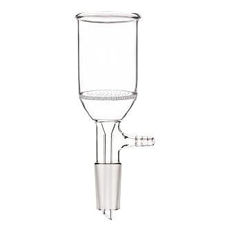 70 مل ، 24/40 ، قمع زجاج بوخنر ، W / 47mm Pore Plate ، Lab Glassware