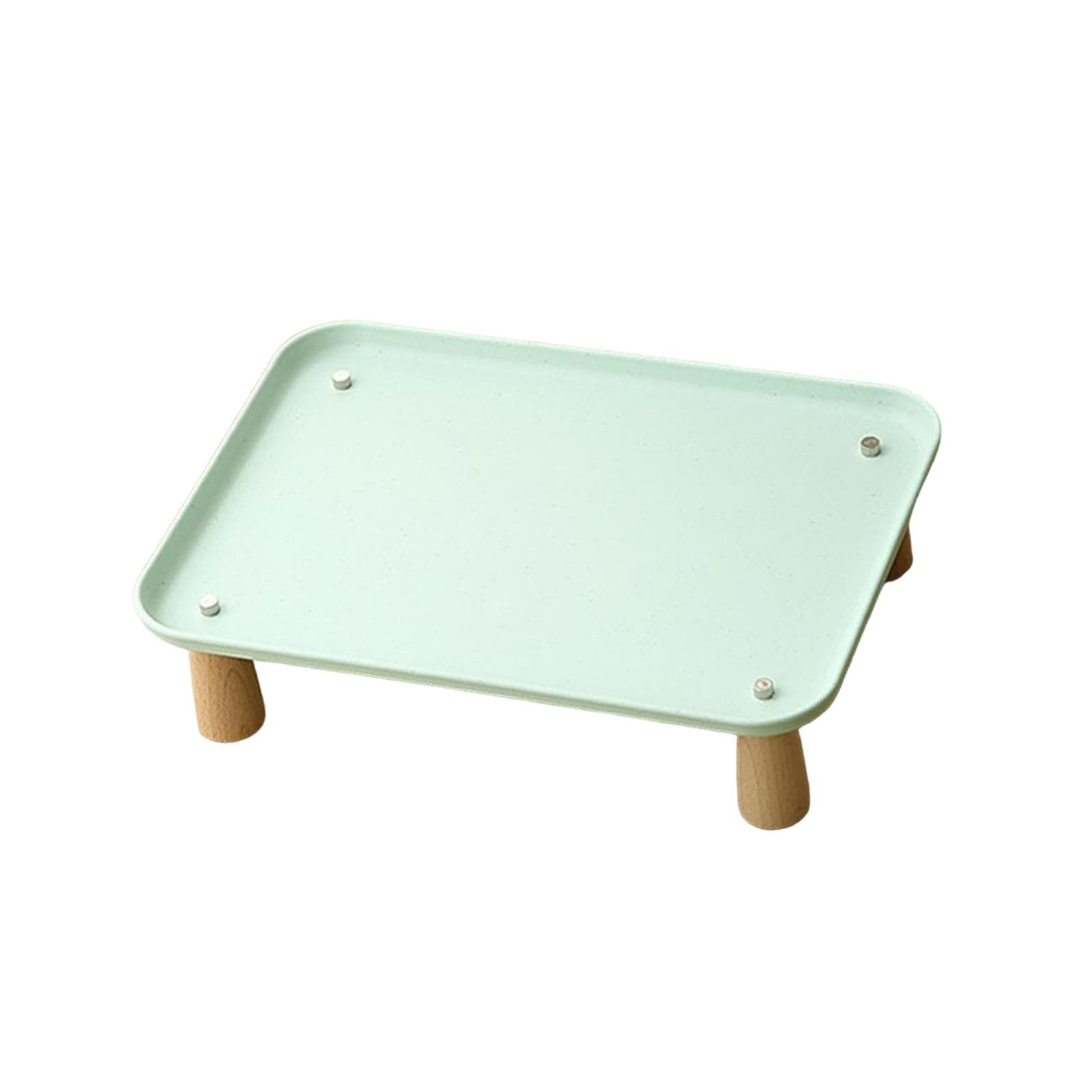 Baoblaze Raised Cat Bowl Stand, Durable Wood Leg Cat Feeder Elevated Shelf Large Capacity Wide Stable Raised Pet Bowls Platform Table for Cats and Dogs Neck Health, Easy to Clean