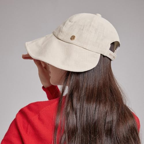Sombrero Bonnet Victorian de Lino Plegable para Mujer miniatura 3
