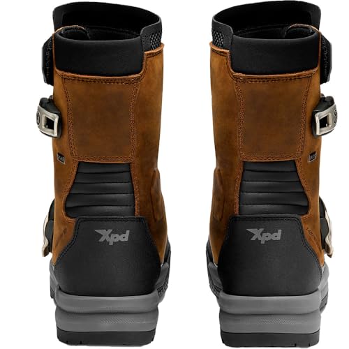 Bottes de moto XPD etanches X-Adventure Mid H2Out marron taille 46