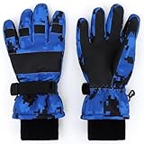 JANGANNSA Kids Waterproof Ski Gloves Warm Winter Accessories for Boys & Girls Aged 10-13