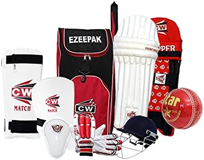 CW Rapid Right Hand Cricket Kit Full Kit Regular Sports Training Cricket Kit Without Bat & Accessories Carry Duffle Cricket Bag with Bat Compartment Unisex