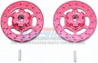 GPM For Traxxas Unlimited Desert Racer 4X4 (#85076-4) Upgrade Parts Aluminum +3mm Hex With Brake Disk - 1Pr Set Red