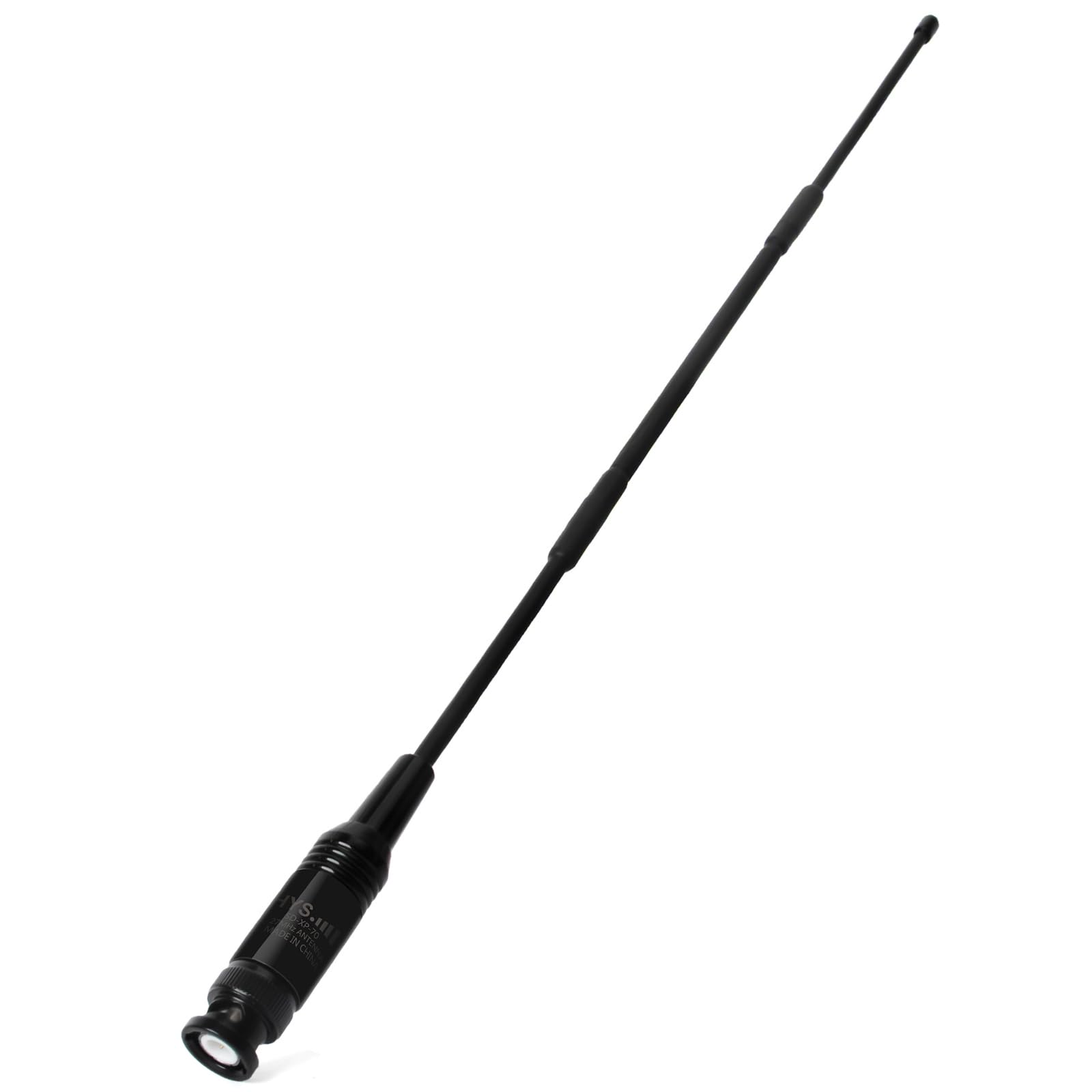 HYS Antena wtykowa BNC do radia CB, 27 MHz, 33 cm, ze złączem BNC, kompatybilna z radiem Cobra Midland Uniden Anytone CB