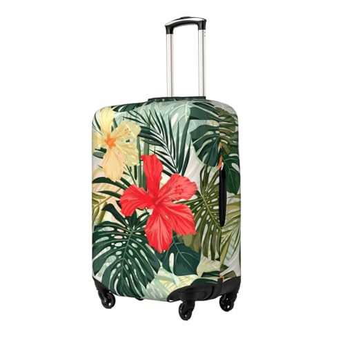 Summer Hawaiian Print Suitcase Cover Luggage Protector Washable Elastic Fashionable Travel Gear Cover2