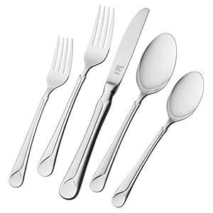 ZWILLING Provence 45-Piece 18/10 Stainless Steel Flatware Set, Silver