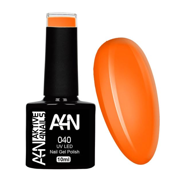 A4N   Esmalte de uñas de gel UV Shellac de colores brillantes (Sellac n.º 040, 10 ml)