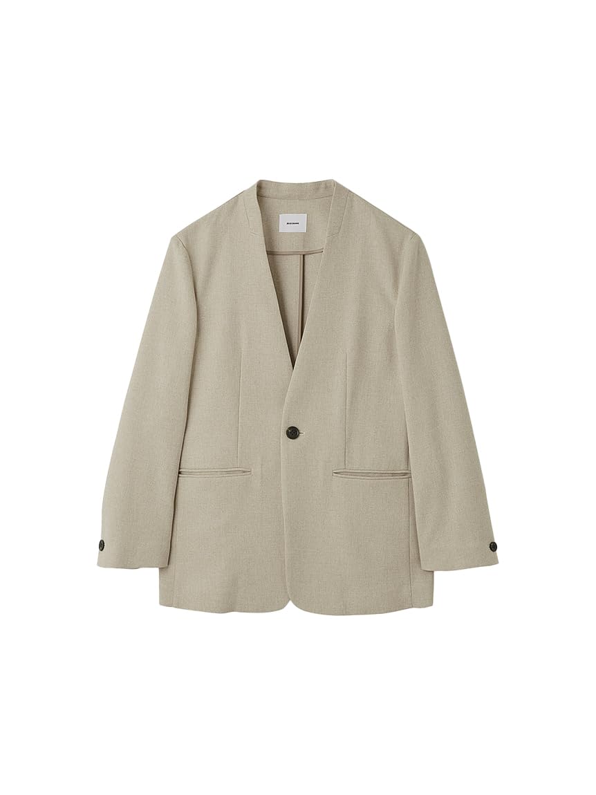 【値下げ中】ミースロエ　MIESROHE ノーカラージャケット　サイズ1 MIESROHE（ミースロエ）の「シャギーノーカラージャケット