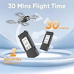 1080P HD Foldable Drone with Camera for Adults & Kids, RC Quadcopter with One-Key Takeoff/Landing, Altitude Hold, Waypoint Flight, 360° Flip, 2 Batteries, Easy-to-Fly Toy for Boys and Girls - Image 4