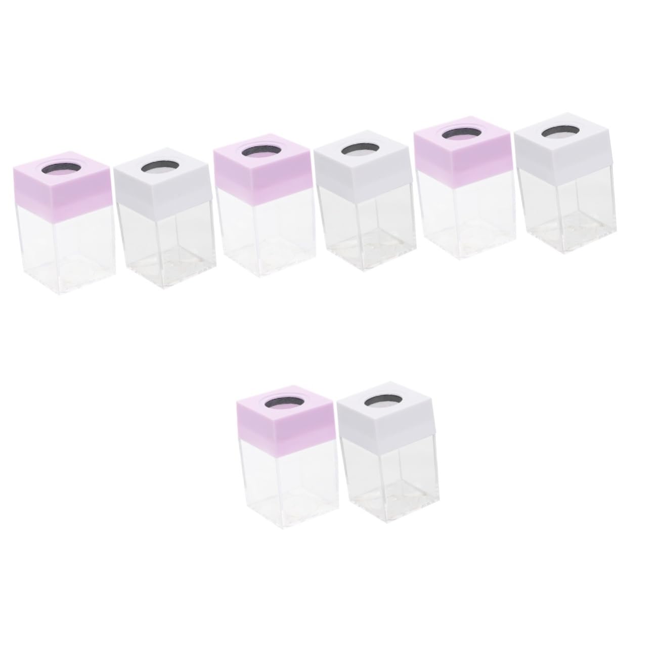 Lurrose 8pezzi Dispenser Per Graffette Clip Scrivania Colori Per Organizzazione e Scuola