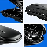 Dachbox VDP Xtreme 600 Black - VDP Universal Autodachbox, dachkoffer für Reisen und Camping, abschließbar, 600 Liter Volumen - Schwarz – Ansicht 5