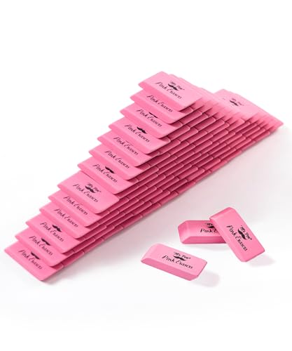 Image of Mr. Pen- Pink Pencil Eraser, 100 Pack, Large Latex Free Block Erasers for School, Office, Art Sketching, Homework, Exams, Clean Smudge-Free Correction