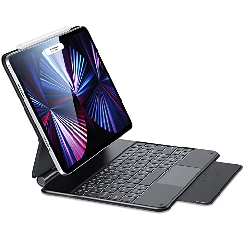 ESR Rebound Magnetic Keyboard Case, iPad Case with Keyboard Compatible with iPad Pro 11/iPad Air 5/4, Easy-Set Floating Cantilever Stand, Precision Multi-Touch Trackpad, Backlit Keys, Black ESR Rebound Magnetic Keyboard Case, iPad Case with Keyboard Compatible with iPad Pro 11/iPad Air 5/4, Easy-Set Floating Cantilever Stand, Precision Multi-Touch Trackpad, Backlit Keys, Black