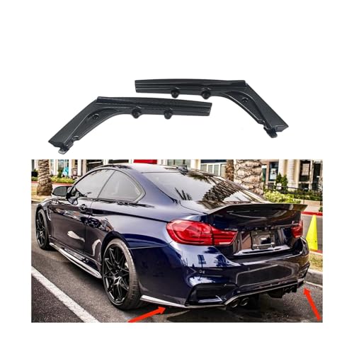 Real Carbon Rear Bumper Side Extensions – Fits BMW F80 M3 / F82 F83 M4 2015-2020 (Gloss Black)