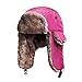 MELIFLUOS DESIGNED IN SPAIN Trapper Hat for Men and Women Russian Warm Fur Ski Fall Winter Hunting (TH01-12) Magenta