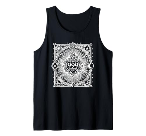 Angel Number 999 Completion Numerology Tank Top
