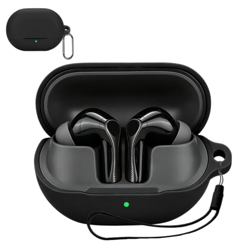 SOUNDPEATS Air6 Pro �p �P�[�X �J�o�[ �V���R���P�[�X �u���b�N | ���C�����X�C���z�� �V���R���P�[�X �ϏՌ� �h���h�o �E�H�b�V���u�� �i�J���r�i�t��+�X�g���b�v�t�� �j ���p���₷�� �����[�d�\ �����^�т����₷��