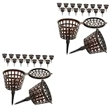 Didiseaon 40 Piezas Ir Recipientes Con Tapas Cestas De Fertilizante Bonsai Macetas De Orquídeas Contenedor De Fertilizantes Para Plantas Abono Para Bonsái Maceteros Aire Taza De Nutrición