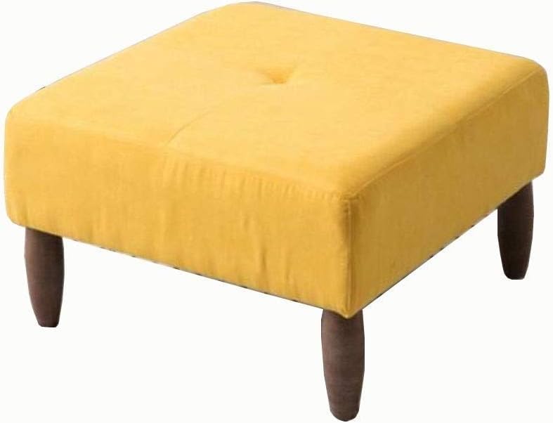 Tabouret carré en lin style nordique pour sublimer votre coin salon