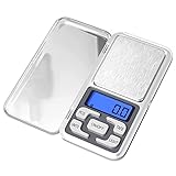 ✅ La bascula de precision está hecha de una superficie de acero inoxidable, los cómodos botones de silicona mejoran el tacto y una cubierta antipolvo especialmente preparada para usted no solo se usa para proteger la superficie y mantenerla alejada del polvo, sino que también se puede desmontar para hacer un platillo de pesaje