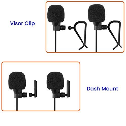 Weishan Car Microphone 3.5Mm, Car Radio Mic Replacement For Pioneer Kenwood Boss Jvc Sony Jensen Alpine Bluetooth Stereo Vehicle Head Unit Enabled Audio Gps Dvd - External Hands Free Assembly Mike #TOP7
