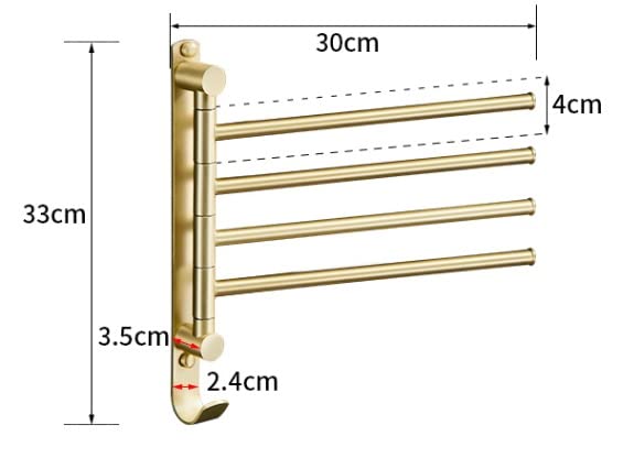Toallero cepillado de gama alta con acabado impermeable para pared 3