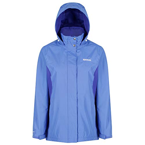 Regatta Daysha Veste imperméable Femme Blueberry Pie/Clematis FR : M (Taille Fabricant : Taille 14)