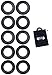 Micro Gainz Calibrated Fractional Weight Plate Set of .25LB-.50LB-.75LB-1LB-1.25LB Plates(10 Plate Set) w/Bag-Designed for Olympic Barbells, Strength Training & Micro Loading, Made in USA