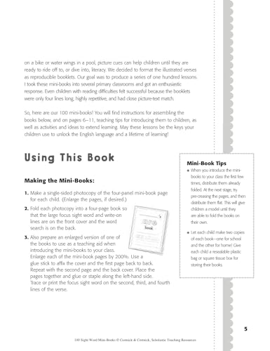 100 Sight Word Mini-Books: Instant Fill-in Mini-Books That Teach 100 Essential Sight Words (Teaching Resources) - Image 4