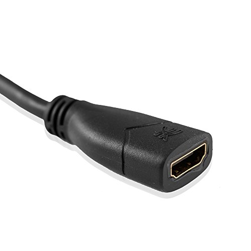 Cablesson Basic 1 ft / 0.5m High Speed HDMI Extension Cable (HDMI Type A, v2.1/2.0b/2.0a/2.0/1.4), 4K, 3D, UHD, ARC, Full HD - Image 4