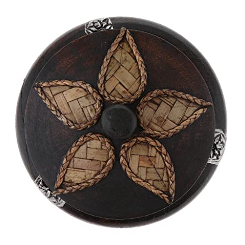 Regalo de negocios tailandés en madera: decoración artesanal pequeña con tapa para despachos 4
