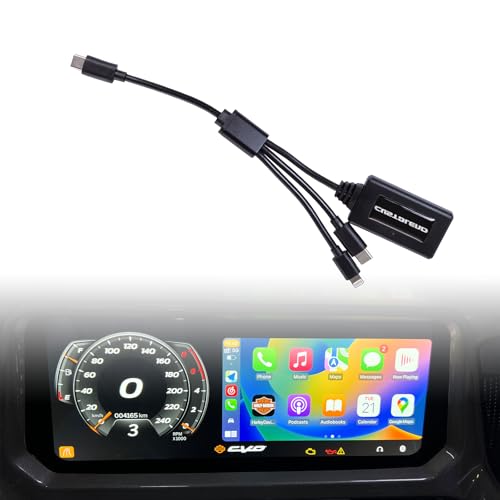 Motorcycle Wireless CarPlay Adapter Compatible with Harley...