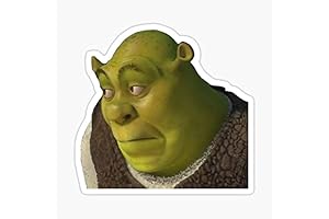 Shrek Yikes Face SVG Sticker for Windows, Cars, Trucks